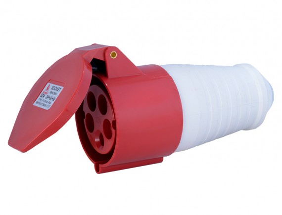 พาวเวอร์ปลั๊ก 3สาย 5ขา 32A รุ่น P1-225-6h (ตัวเมีย) SUMO